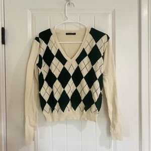 Brandy Melville Argyle Sweater